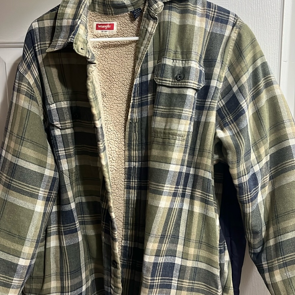 Wrangler Green and Black Plaid Jacket
